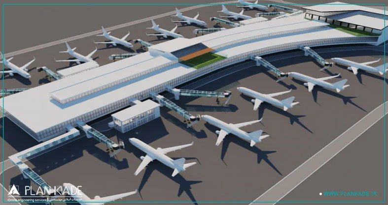طراحی نمای فرودگاه