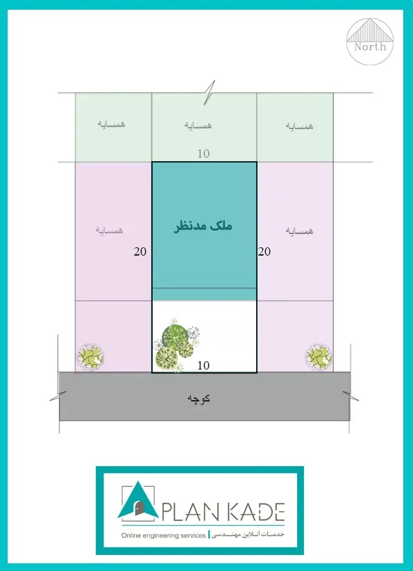 طراحی پلان معماری مسکونی با ابعاد 10 در 20